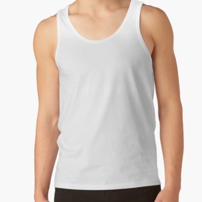 Ken Carson White Striped Logo Art Tank Top Official Ken Carson Merch