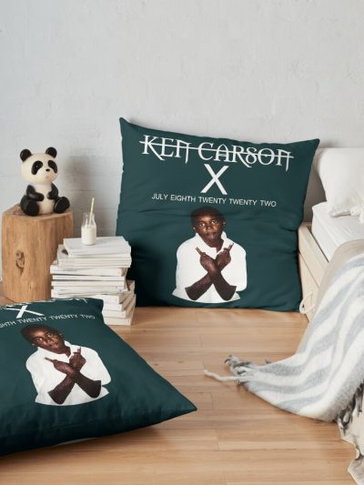 Ken Carson Merch X Ken Carson Throw Pillow Official Ken Carson Merch