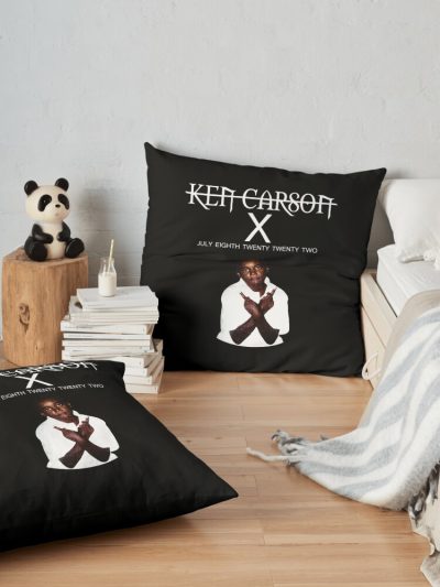 Ken Carson Merch X Ken Carson Throw Pillow Official Ken Carson Merch