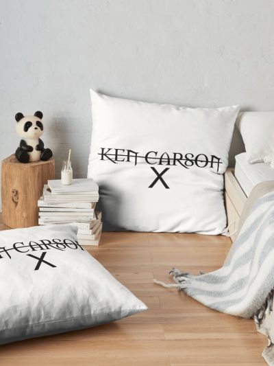 Ken Carson Merch X Ken Carson Throw Pillow Official Ken Carson Merch