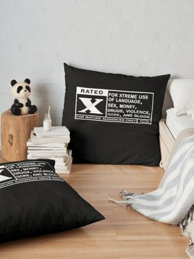 Ken Carson Merch Ken Carson X Tshirt Throw Pillow Official Ken Carson Merch