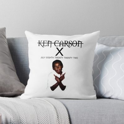 Ken Carson Merch X Ken Carson Throw Pillow Official Ken Carson Merch