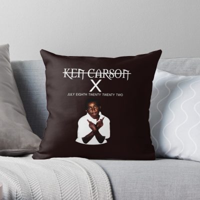 Ken Carson Merch X Ken Carson Throw Pillow Official Ken Carson Merch